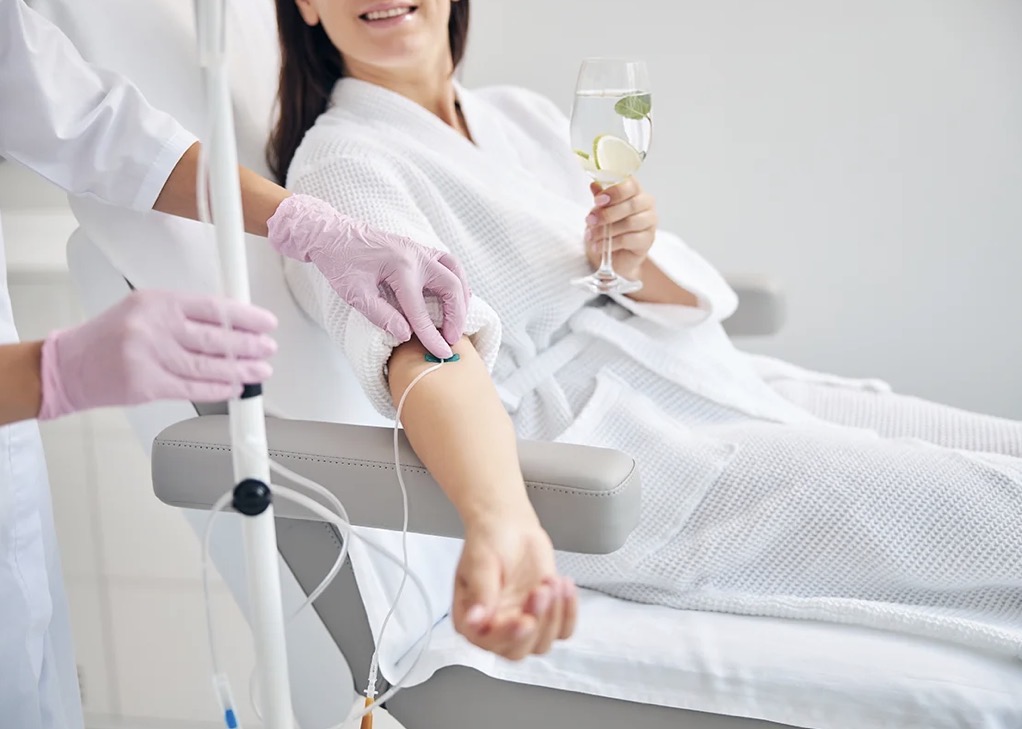 Sueroterapia, aplicación endovenosa